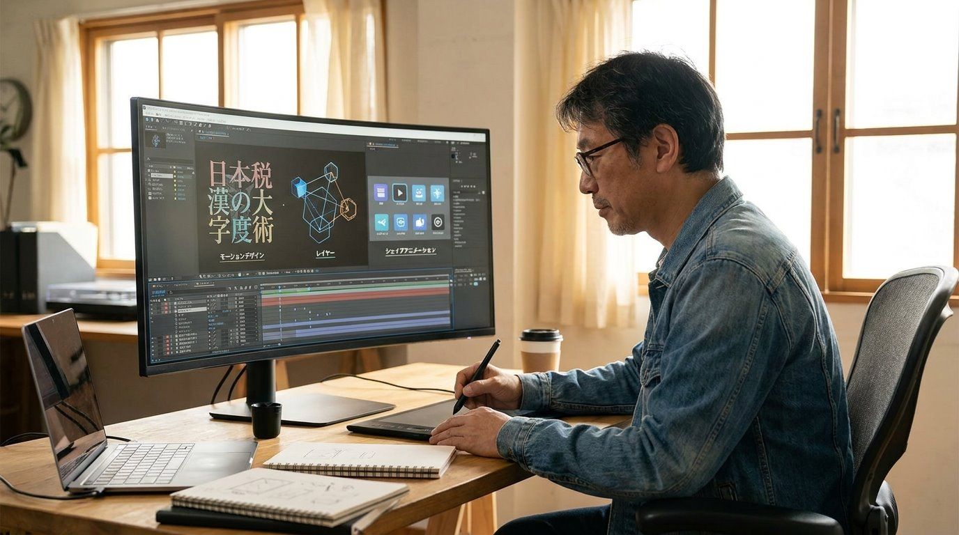 モーショングラフィックスの基本概念を示すイメージ