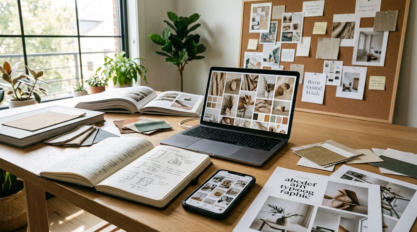 ブランドやクリエイターがPinterestで世界観を整理するイメージ
