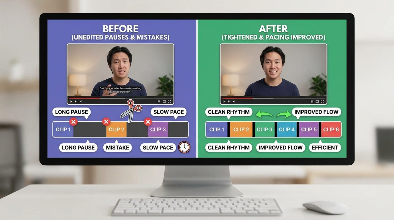 カット編集のイメージ