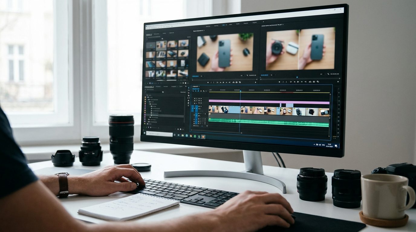 レビュー動画を検索向けに整えるイメージ
