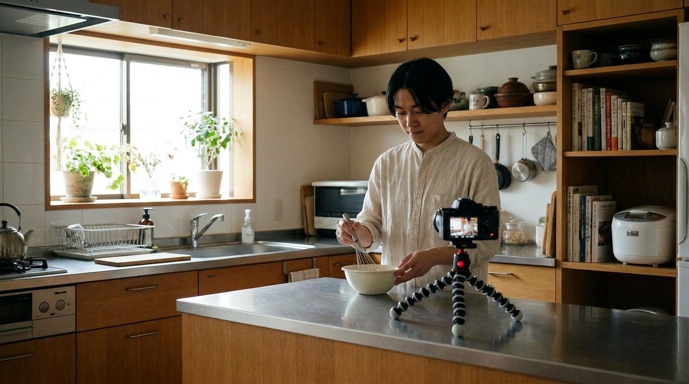 日常生活を切り取ったライフスタイルvlogのイメージ
