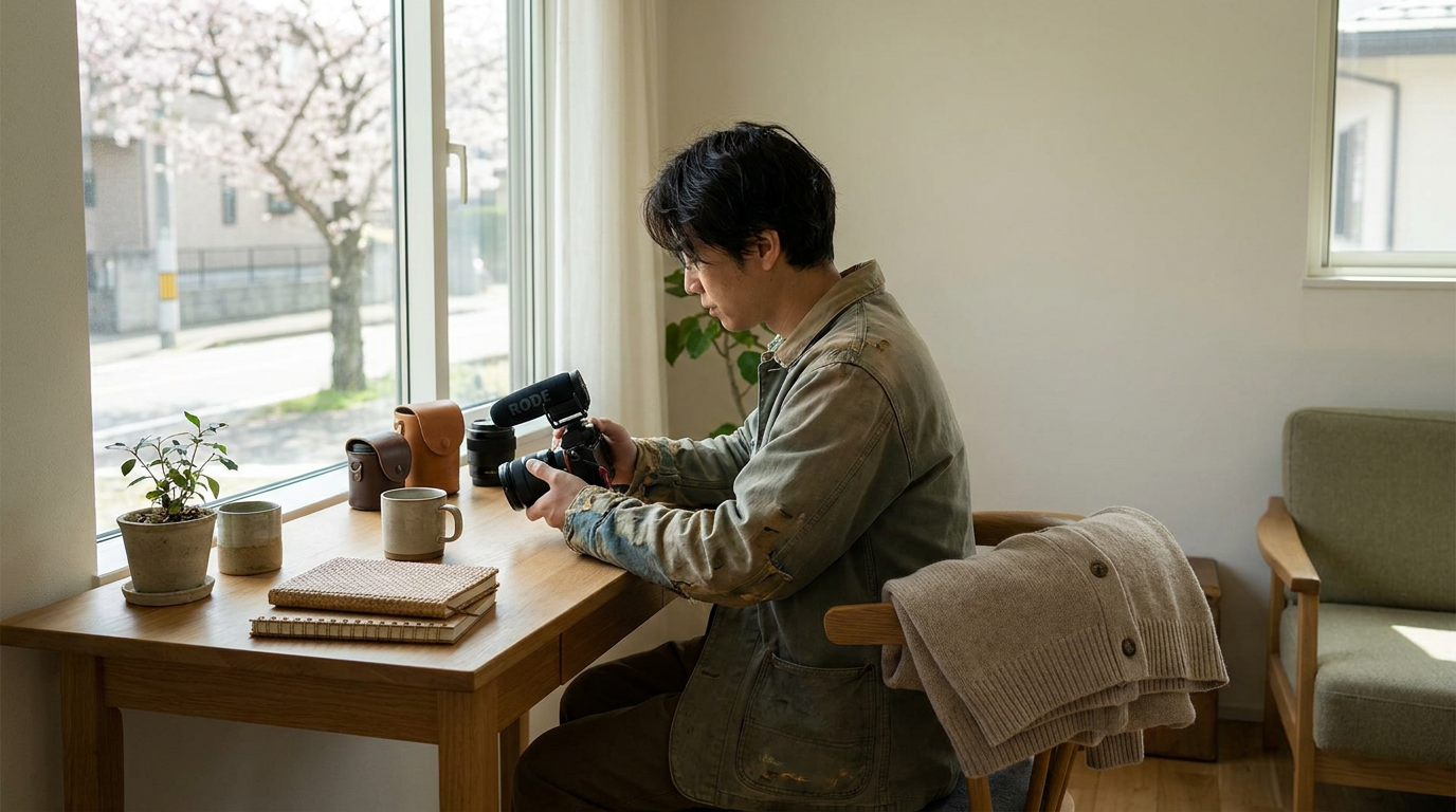 世界観を意識したvlog発信のイメージ