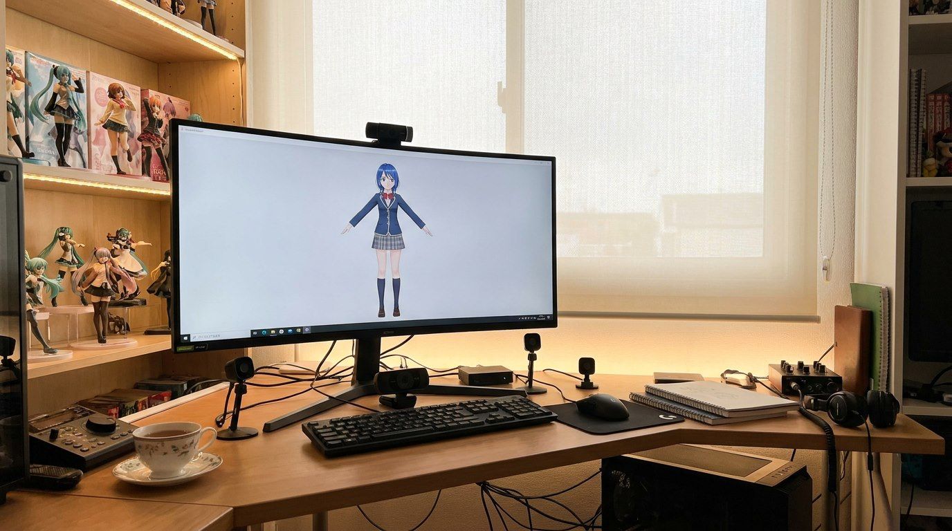 3Dアバターを使ったVTuber活動のイメージ