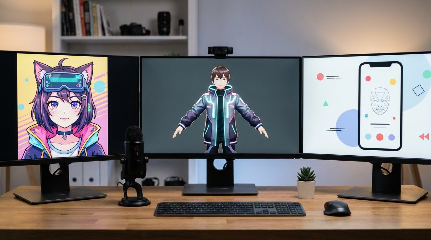 VTuberの2Dアバターと3Dアバターの種類