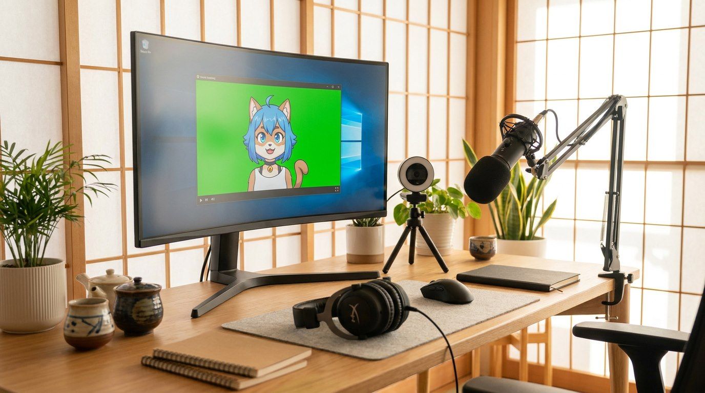 VTuberとは何かを説明するバーチャル配信者のイメージ