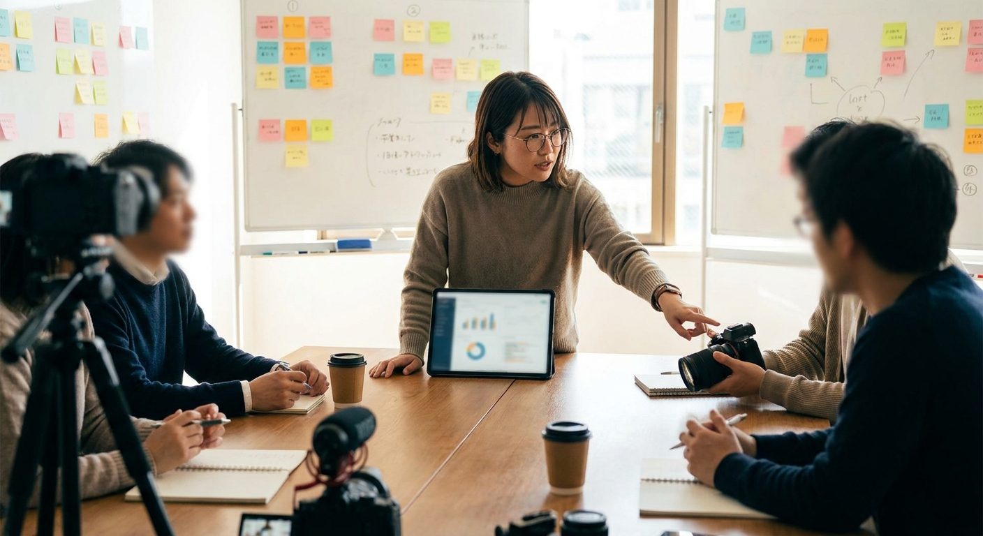 視聴者ニーズと選題を整理するコンテンツ企画のイメージ