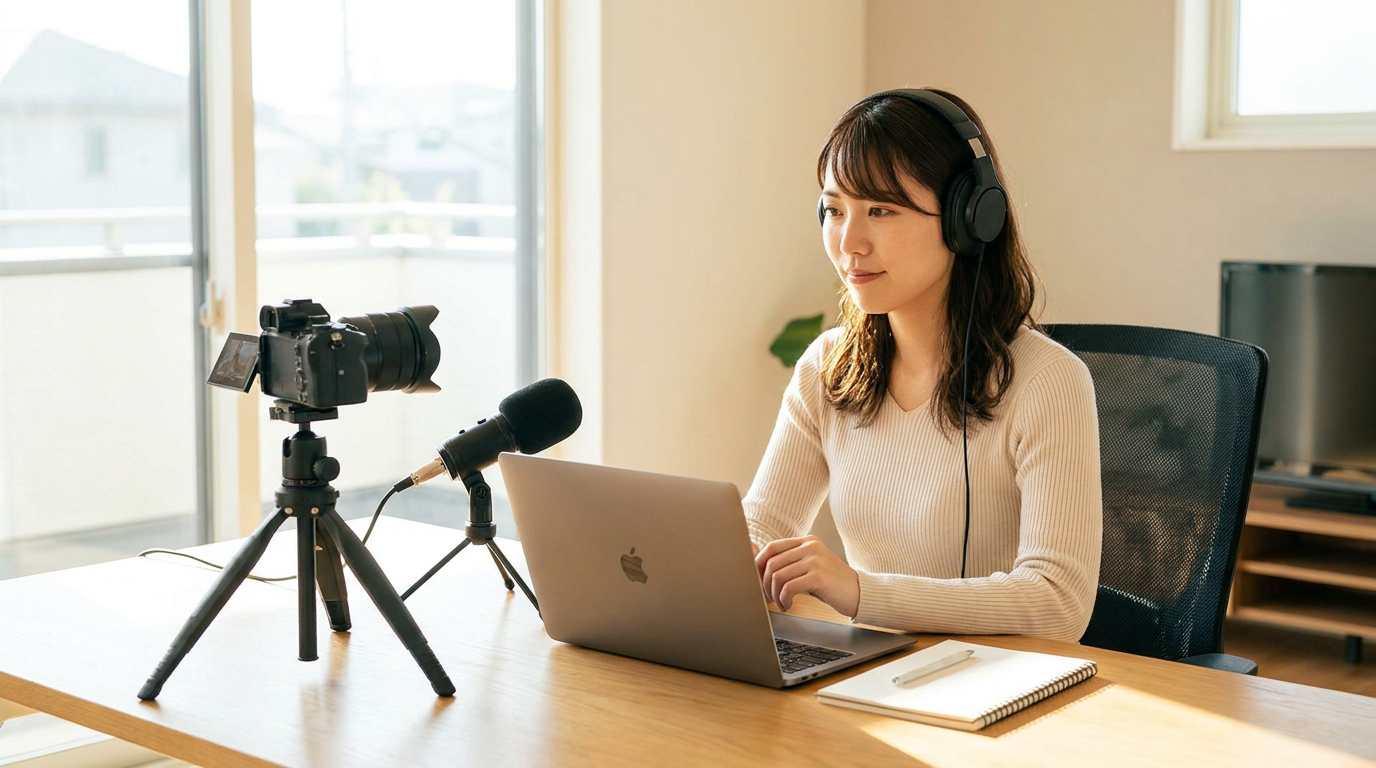 YouTuberの基本イメージとして動画を企画するクリエイター