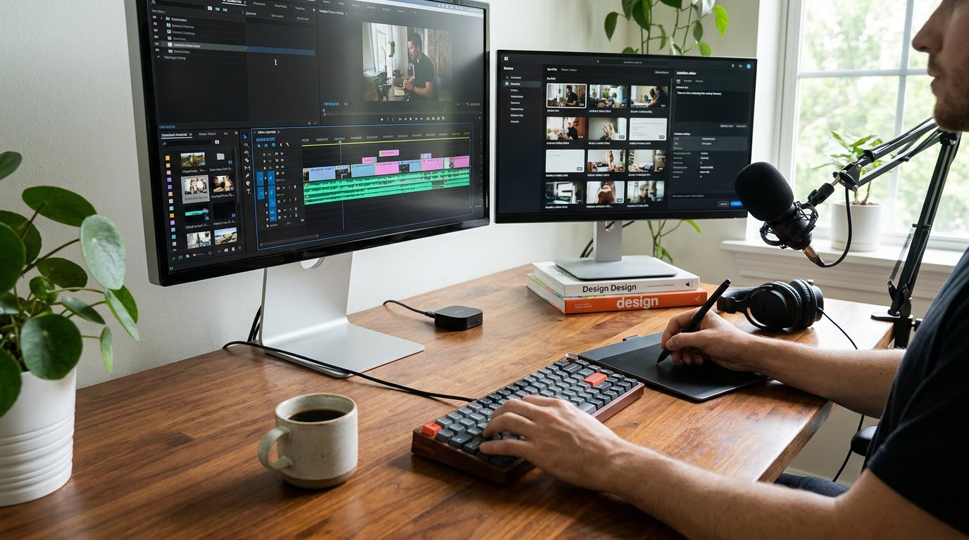 Filmoraを使ってYouTube収益化向け動画を作るイメージ