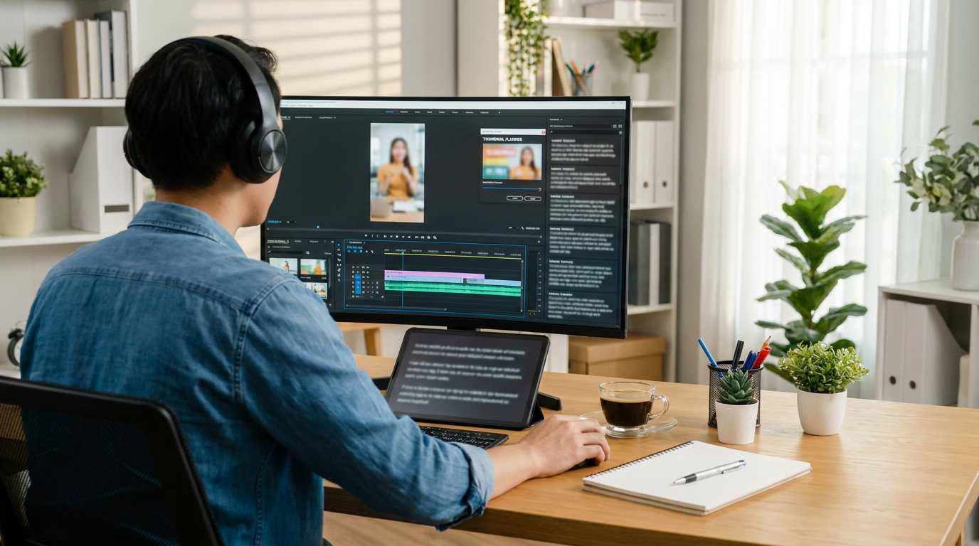 FilmoraでYouTubeショートを編集するイメージ